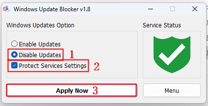 使用Windows Update Blocker(Wub)工具关闭WIN11自动更新